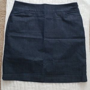 Dark denim skirt